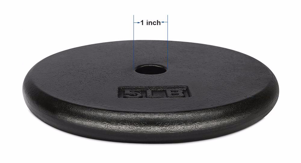 Standard body building black Cast Iron Weight Plates