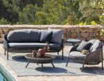 Leisure Aluminium PE Rattan chairs For Hotel All weather Outdoor Garden Patio