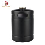 Homebrew 64oz CO2 Mini Keg Dispenser , Matte Black Coated Mini Keg Growler