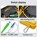SC/APC-LC/UPC 2km Fiber Optic OTDR Launch Cable Box 1310/1550nm Fiber Rings
