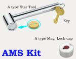 1102 straight type Magnetic Lockable Brass Ball Valve sizes DN20 DN25 DN32 DN40