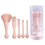 Round Head Mini Makeup Brush Set 17*7*7cm Size For Beauty Care Cosmetics