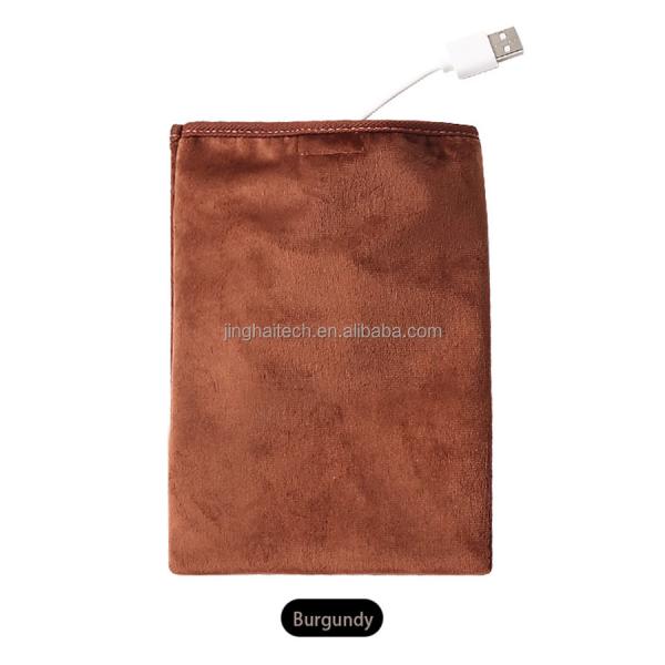 5v Usb Hand Warming Bag Multi Functional Flannel Material 14*20cm