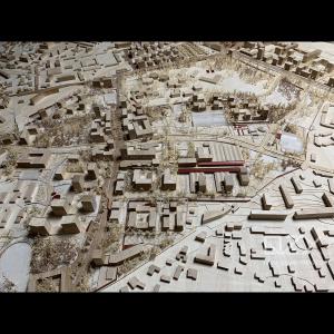 Wholesale Studio Secchi Vigano &amp; Studio Paola Vigano 1/1000 Z.A.C La Courrouze Wooden Architectural Model from china suppliers