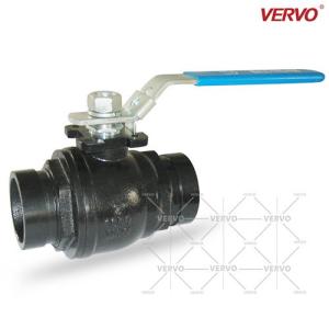 Wholesale DN50 Casting Ball Valve Carbon Steel WCB 2 Pc Ball Valve 2 Piece Type API608 Floating Ball Valve Two Piece 50mm 2inch from china suppliers