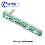 Taidacent 75mm Mixer Fader Potentiometer B10K Shaft Length 15MM Straight Sliding