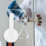 Plastic Flask Flat Bottom Boiling Flask Glass Flask Round-Bottom Flask Narrow