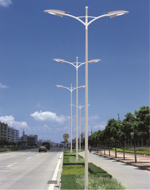 Round Tapered Hot Dip Galvanized Outdoor Light Pole 5-12m for Customer Requirements