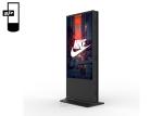 55 Inch 4K Free Standing Interactive Signage Display Double Sided Touch Screen