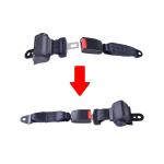 2 Universal Retractable Golf Cart Seat Belts Bracket Kit Compatible with EZGO