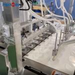 6 Lanes Petri Dish Filling Machines For Multiple Dish Types 90mm 55mm Contact