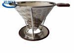 Reusable Metal Dripper FDA SGS Coffee Cone Stainless Steel Filter Element