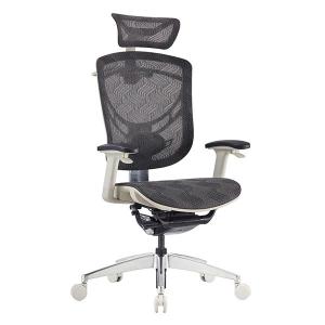 Wholesale High Back Executive Mesh Office Chair With Headrest Polished Aluminum from china suppliers