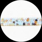 Assorted Color Gemstone Bead Round Cut Small Tourmaline Crystal Loose Bead