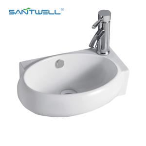 Wholesale White above counter ceramic basin AB8304 Vessel Sink WashBasin Countertop Ultra Thin Edge Bathroom Art Basin from china suppliers