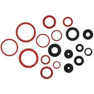 Wholesale Flat Round Custom Silicone Rubber Parts , Rubber Spacer Washer For Hose Plumbing Taps from china suppliers