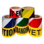 Non-adheive Logo Printed Caution Tape PE Yellow Roll Warning Tape