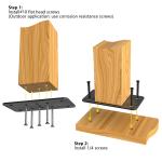 Nonstandard Well Design Post Anchor Base Metal Plate for Deck Railing Wood Fence