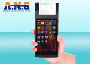China 5.5 Inch Android 6.0 GPS PDA NFC Reader 1D/2D Barcode Scanner 58mm Printer Fingerprint Terminal on sale
