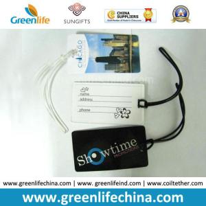Wholesale Cheapest Hard PVC Custom Travel Bag Tag and Loop from china suppliers