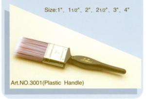 Wholesale Plastic handle pure natural bristle Chinese bristle synthetic mix paint brush No.3001 from china suppliers