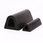 Marine Boat Dock Black EPDM Rubber D Fender Bumper Strip for Long-Lasting