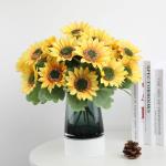 20x27cm Artificial Sunflower Bouquet Made of Durable Plastic for Long-Lasting
