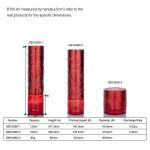 100/120ml/60g Glass Red Cylindrical Smooth With White Spray For Cosmetic
