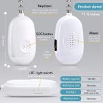6Pieces Personal Security Alarm SafeSound Alarm Keychain Emergency Safety