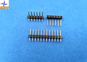 Wholesale 2.54mm pitch single row pin header vertical male connector for female crimp connectors from china suppliers
