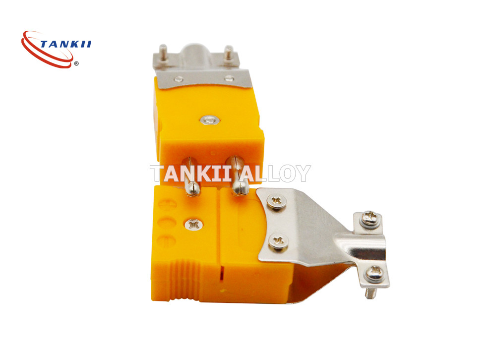 Type K Male Female Thermocouple Connector With Integral Wire Clamp
