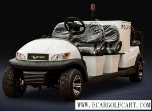 Wholesale Injection Material 6 Seater Golf Buggy , Electric Patrol Vehicle With Alarm Lights from china suppliers