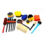 18 Pcs Household Car Wheel Cleaning Brush Yellow For Car Drill
