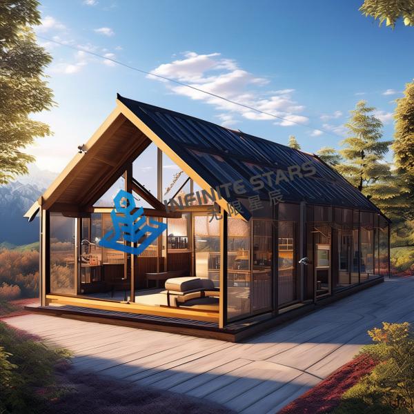 Beautiful Camping Prefabricated Steel Structure House Customized Convenient