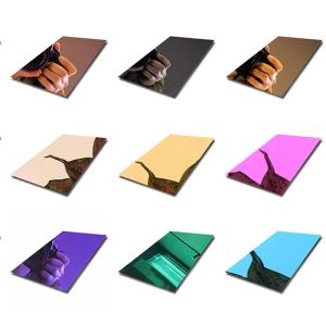 Wholesale 8k 304 316 Stainless Steel plate Gold Colour Mirror Finish Stainless Steel Sheet from china suppliers