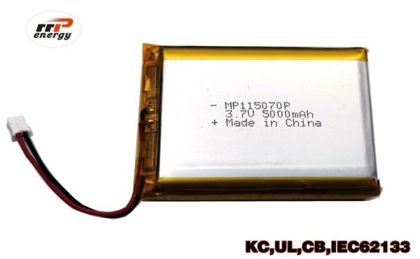Long Life Cycles High Capacity Power Bank Lithium Polymer Battery 115070P