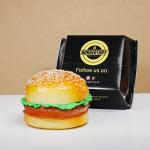 Food Grade Paper Cardboard Burger Disposable Fast Food Packaging Burger Box