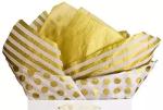 Gold Foil Gift Wrap Paper Bulk Custom With Logo Recyclable Gift Wrapping