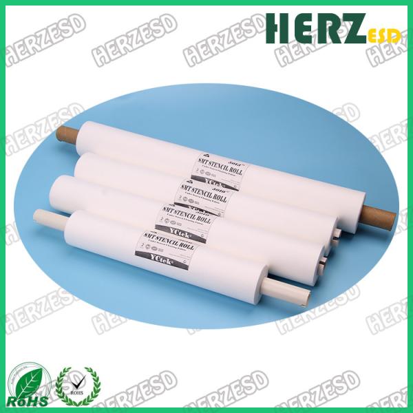 Cleanroom SMT Wiping Paper Stencil Roll Cleaning Paper For Electronic Product