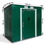 Anti Rust Galvanized Storage Shed Resisting High Temperature Large Sapce