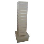 Retail MDF Spinner Display Stands / Square Shaped Retail Floor Display Stands