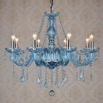 Fancy chandeliers for sale Pink Color with gold body ( WH-CY-01)