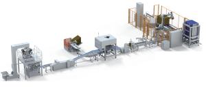 Wholesale 80 Bags Per Minute Baking Automatic Packaging Line SUS304 For Food Processing Plants from china suppliers