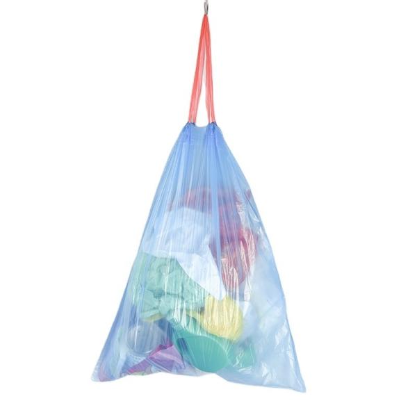 Colorful Recycled PE Garbage Bag Drawstring Trash Bag for Eco-Friendly Waste