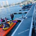Marine Aluminum Floating Dock Gangway WPC Decking 500mm Freeboard