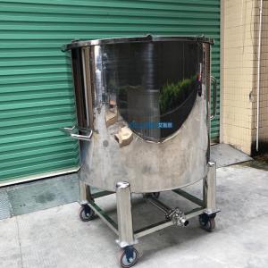 China 200L Half Open Hang Lid Liquid Alcohol Chemical Storage Equipment Stainless Steel Storage Tank on sale