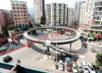 Easy Installation Prefabricated Pedestrian Steel Structure Skywalk Bridge