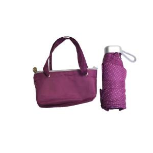 Wholesale Lightweight 90cm Manual 5 Fold Umbrella With Portable Bag from china suppliers