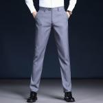 Polyester/Cotton Men's Pants Trousers Suit with Formal Dress Coat and Slim Fit