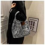Women Leopard Printing Eco Canvas Bags Animal Pattern Zebra Lady Tote Bags